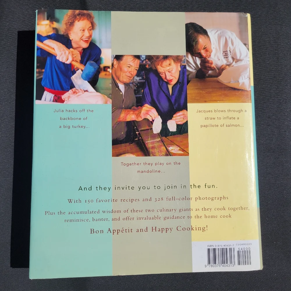 Julia and Jacques Cooking at Home Cookbook ~ Y2K ~ Classic Recipes ~ French Chef